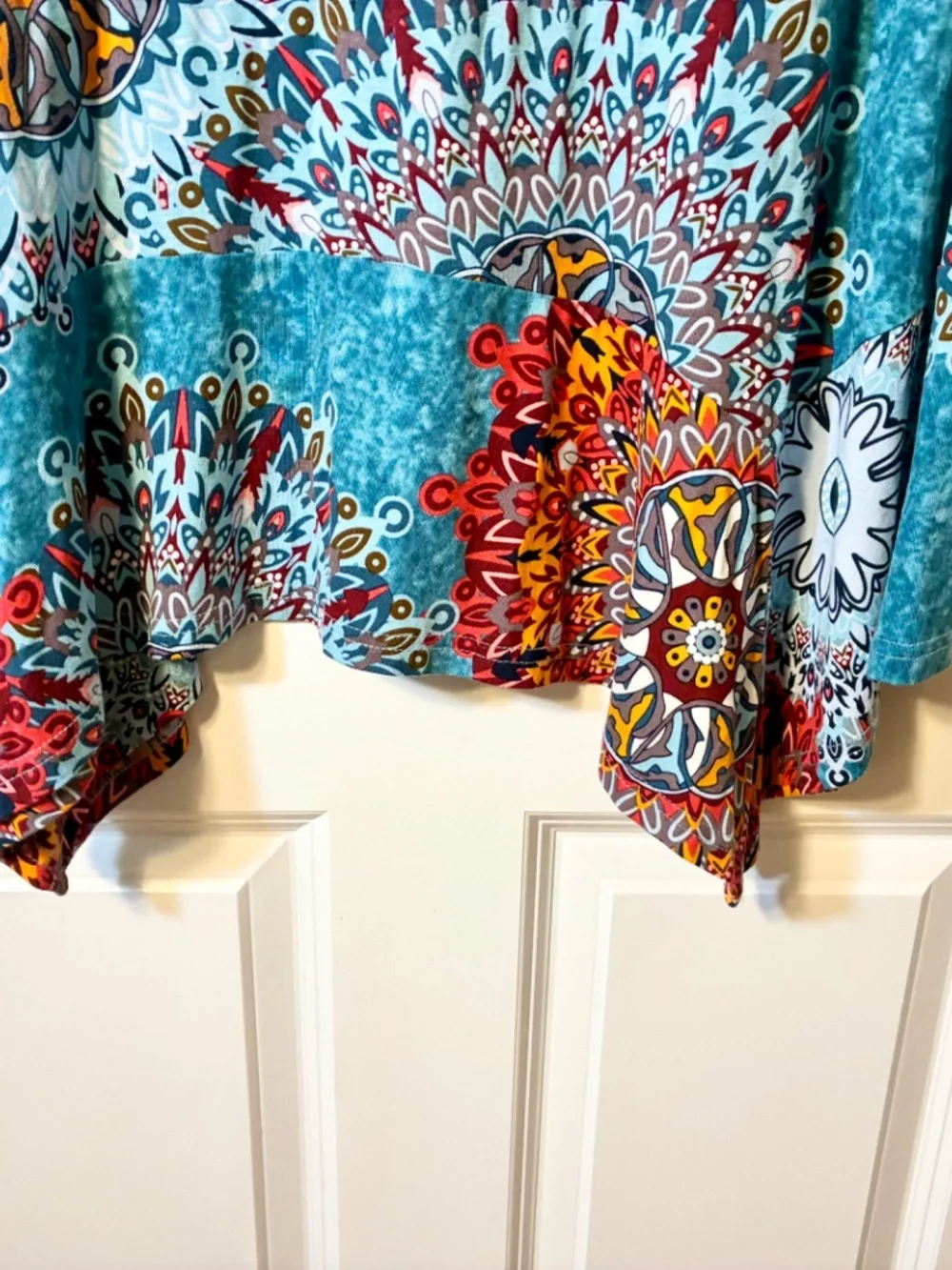 PrinStory Handkerchief Hem Skirt